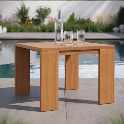Modway Tahoe Outdoor Side Table, Natural