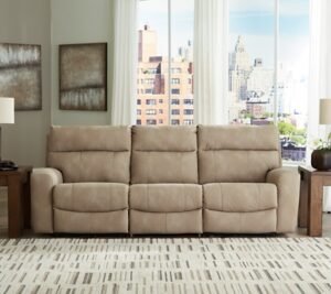 Next-Gen DuraPella Performance Fabric 3-Piece Dual Power Reclining Modular Sofa, Sand