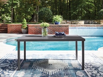 Point Bonita Outdoor Dining Table, Gray