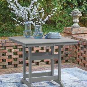 Ross Cove Outdoor Counter Height Dining Table, Dark Gray