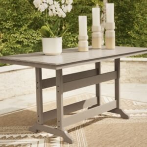 Sandy Dune Outdoor Counter Height Dining Table, Medium Brown