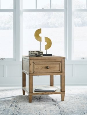 Sharlance End Table, Light Brown