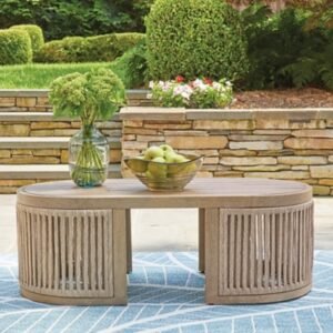 Vision Lane Outdoor Coffee Table, Beige