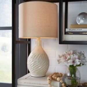 Garinton Table Lamp, Cream
