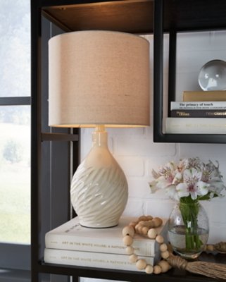 Garinton Table Lamp, Cream