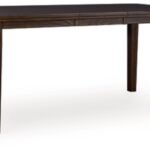 Haddigan Counter Height 60"-78" Extendable Dining Table, Dark Brown, Wood