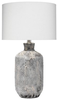Home Accents Ceramic Blaire Table Lamp, Gray
