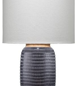 Home Accents Ceramic Glazed Graham Table Lamp, Navy