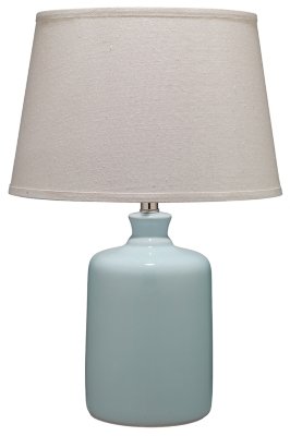 Home Accents Milk Jug Table Lamp with Tapered Shade, Blue