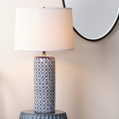 Home Accents Patterned Vivian Table Lamp, Blue