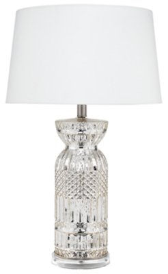 Home Accents Three Way Isla Table Lamp, Silver