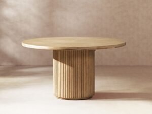 Jennifer Taylor Home Charlotte Dining Table, Bleached Blonde