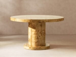 Jennifer Taylor Home Nebula Dining Table, Warm Natural Brown