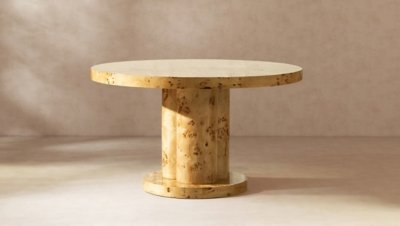 Jennifer Taylor Home Nebula Dining Table, Warm Natural Brown