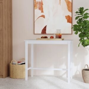 Linon Claridge Bar Height Dining Table, White/Beige