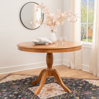 Linon Landin Dining Table, Caramel