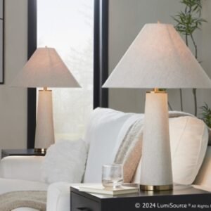 LumiSource Kona Table Lamp, Brass