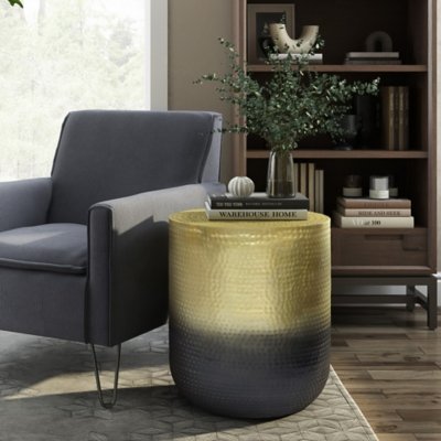 Nova Accent Table, Gold Ombre