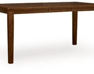 Ralene Counter Height 60″-78″ Extendable Dining Table, Medium Brown, Wood