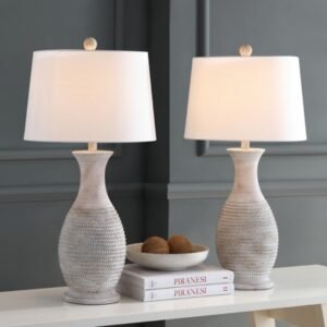 Safavieh Bentlee Table Lamp (Set of 2), Grey