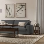 Simpli Home Acadian Narrow Side Table with Drawer, Brunette Brown