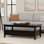 Simpli Home Warm Shaker Coffee Table, Black