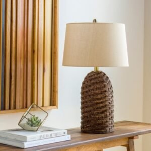 Surya Baja Table Lamp Set, Beige