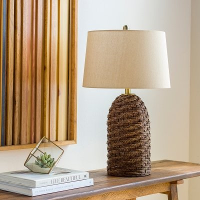 Surya Baja Table Lamp Set, Beige