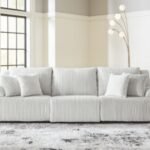 Top Tier 3-Piece Manual Reclining Modular Sofa, Alloy