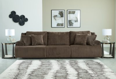 Top Tier 3-Piece Manual Reclining Modular Sofa, Chocolate