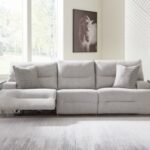 Acklen Place 3-Piece Next-Gen Nuvella™ Performance Fabric Dual Power Reclining Modular Sofa, Pewter