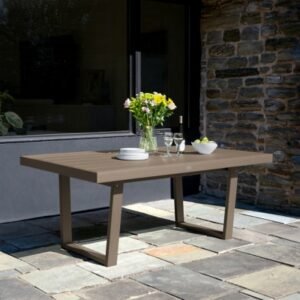 Bahia Verde Haven Outdoor Dining Table, Cabana Tan