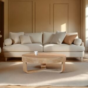 Benzara Milan Coffee Table, Natural Brown