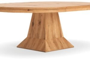 Bracken 60″-84″ Extendable Dining Table, Light Brown