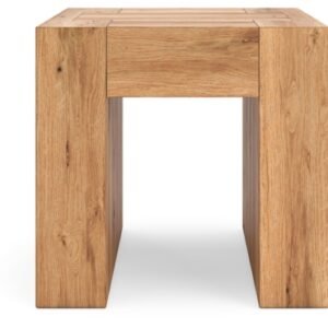 Bracken Square End Table, Light Brown