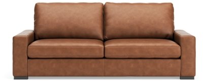 Calden Leather Sofa Leather, Caramel