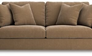 Calden Velvet Sofa, Sable