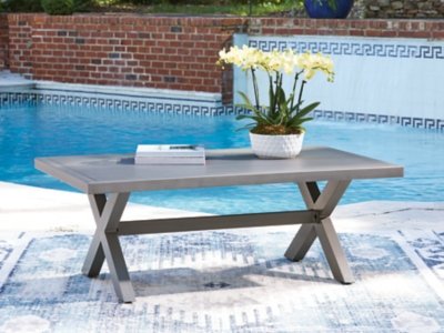 Dillon Beach Outdoor Coffee Table, Gray