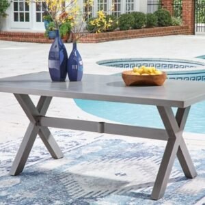 Dillon Beach Outdoor Dining Table, Gray
