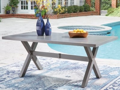 Dillon Beach Outdoor Dining Table, Gray