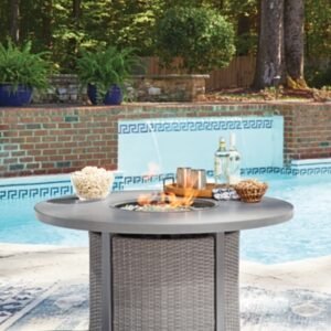 Dillon Beach Outdoor Fire Pit Table, Gray