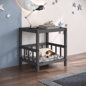 Donco Trading Best Friend End Table, Dark Gray