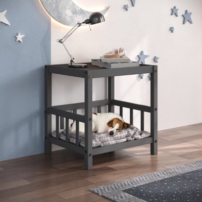 Donco Trading Best Friend End Table, Dark Gray