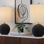 LumiSource Kona Table Lamp (Set of 2), Black