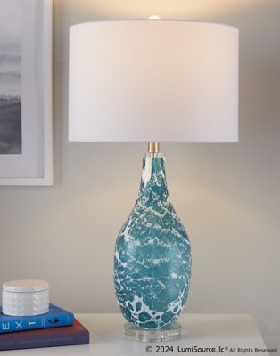 LumiSource Rocca Table Lamp (Set of 2), Blue