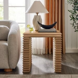 Modway Canto End Table, Weathered Oak