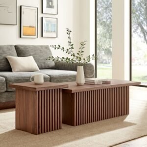 Modway Render Nesting Coffee Table (Set of 2), Walnut