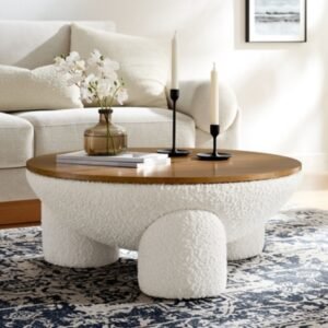 Modway Tridome Coffee Table, Natural Ivory