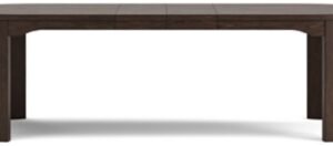 Neo Oval 84″-108″ Extendable Dining Table, Rich Brown, Wood
