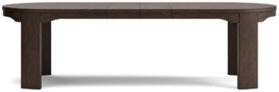 Neo Oval 84"-108" Extendable Dining Table, Rich Brown, Wood
